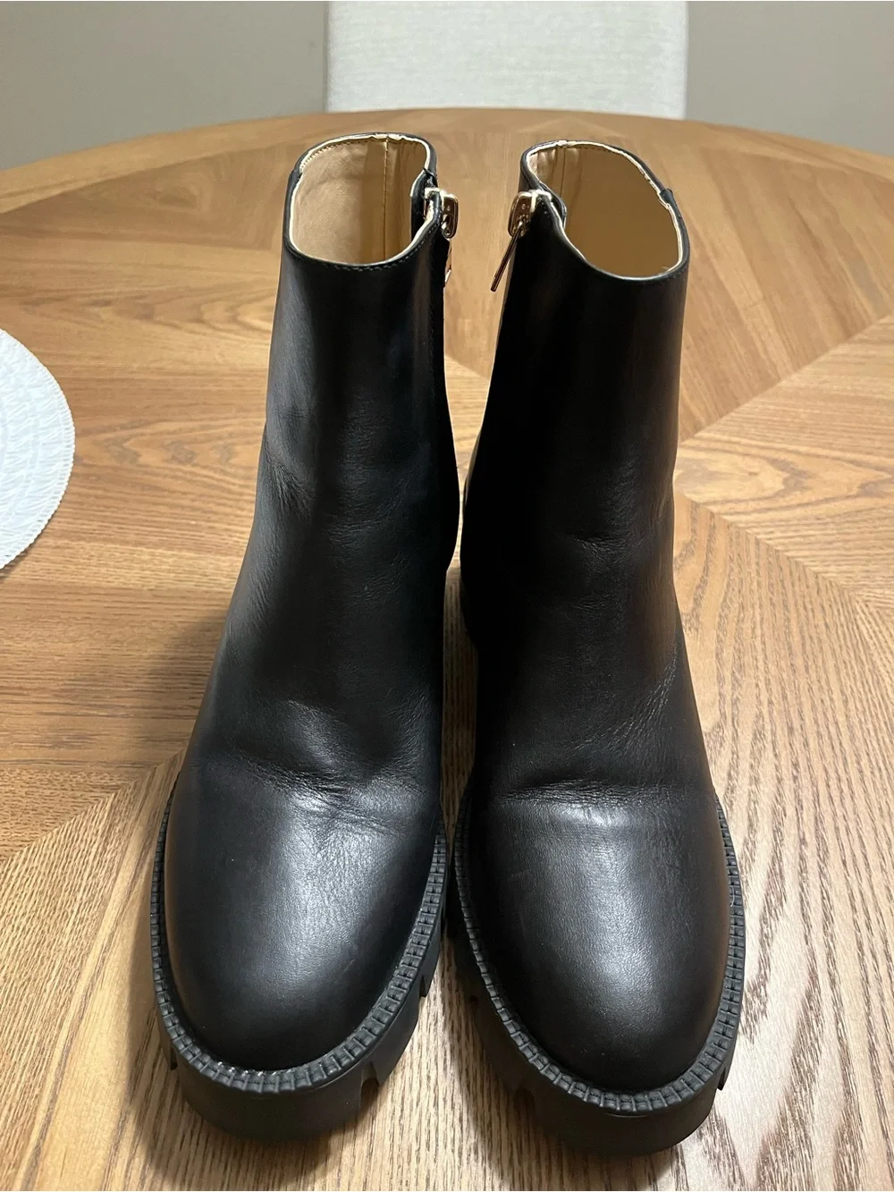 Coach Black Leather Women's Ankle Boots